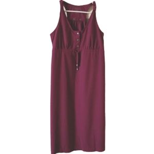 Athleta Purple Racerback Snap Dress